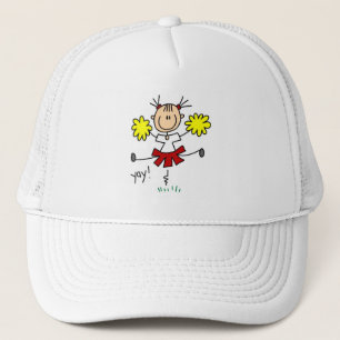 Rode en gele cheerleader T-shirts en cadeaus Trucker Pet