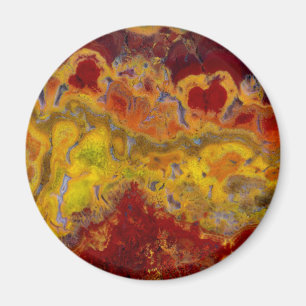 Rode en gele Crayloa Jasper Magneet