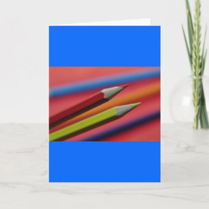 Rode en gele krayons1412 CRAYONS COLORFUL Kaart