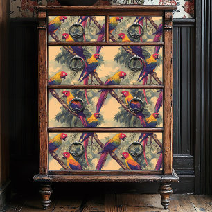  rode en gele Oerwouden papegaai Tissuepapier