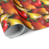 Rode en gele paprika's cadeaupapier (Rol Hoek)
