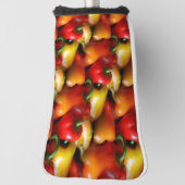 Rode en gele paprika's golfheadcover (Draai 90)