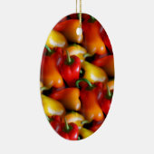 Rode en gele paprika's keramisch ornament (Rechts)