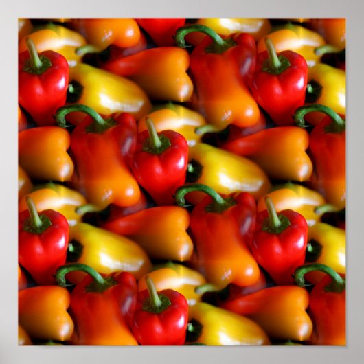 Rode en gele paprika's poster (Voorkant)