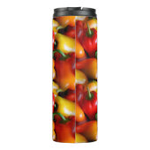 Rode en gele paprika's thermosbeker (Achterkant)