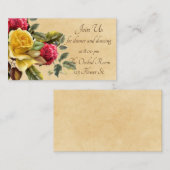 rode en gele rozen informatiekaartje (Voorkant / Achterkant)