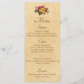 rode en gele rozen menu (Voorkant)