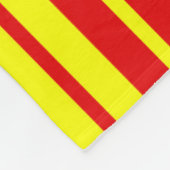 Rode en gele strepen ontwerp fleece deken (Hoek)