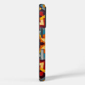  rode en gele symmetrie Case-Mate iPhone case (Achterkant / Rechts)