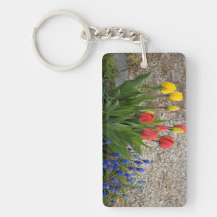 Rode En Gele Tulpen Sleutelhanger