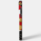 Rode en Gold Abstracte vos met naamaanpassing Case-Mate iPhone Case (Achterkant / Links)
