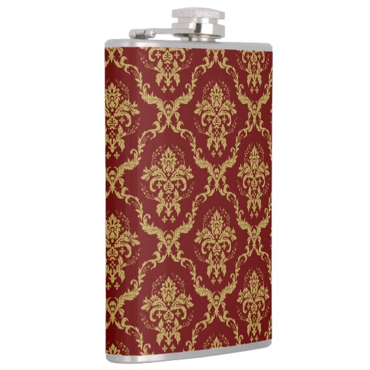 Rode en gouden damp heupfles (Rechts)