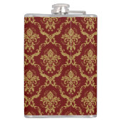 Rode en gouden damp heupfles (Achterkant)