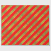 Rode en gouden Kerstmis Cadeaupapier (Vlak)