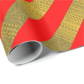 Rode en gouden Kerstmis Cadeaupapier (Rol Hoek)