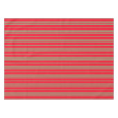 Rode en gouden strepen tafelkleed (Voorkant (Horizontaal))