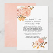 Rode en Gouden Trouw Beperkte Gastlijst Aankondiging (Voorkant / Achterkant)