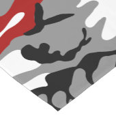 Rode en grijze camouflage, leger, leger korte tafelloper (Hoek)