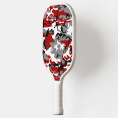 Rode en grijze camouflage, leger, leger pickleball paddle (Links)