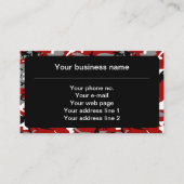 Rode en grijze camouflage, leger, leger visitekaartje (Voorkant)