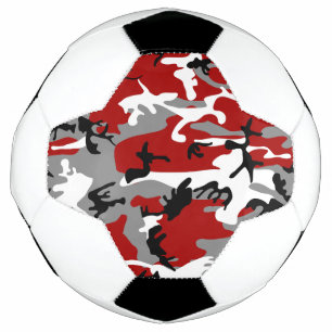 Rode en grijze camouflage, leger, leger voetbal
