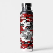 Rode en grijze camouflage, leger, leger waterfles (Links)