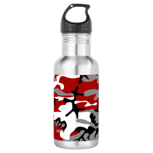 Rode en grijze camouflage, militair, leger waterfles