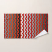 Rode en grijze Chevron Stripes Bad Handdoek (Handdoek)