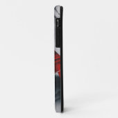 Rode en grijze koffers voor textiel Case-Mate iPhone case (Achterkant/links)