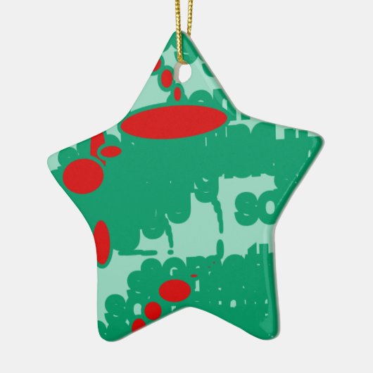 rode en groene 1123 abstracte kunst keramisch ornament (Links)