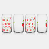 Rode en groene appels blikvorm glas (Rechts)