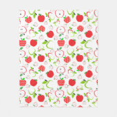 Rode en groene appels fleece deken (Voorkant)