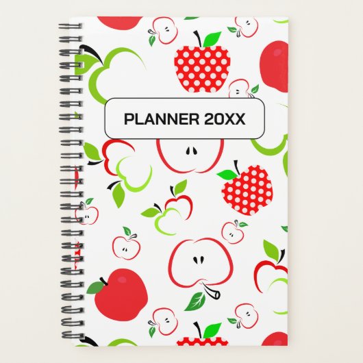 Rode en groene appels planner (Voorkant)