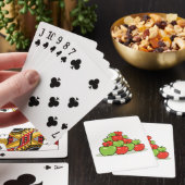 Rode en groene appels pokerkaarten (Insitu)