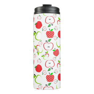 Rode en groene appels thermosbeker