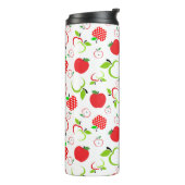 Rode en groene appels thermosbeker (Gedraaid links)