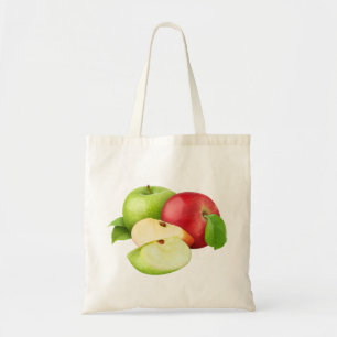 Rode en groene appels tote bag