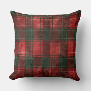Rode en groene Buffalo Plaid Christmas Sierkussen