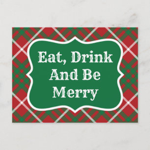 Rode en groene cheque briefkaart