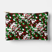 Rode en groene driehoeken etui (Voorkant)