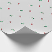 rode en groene hakken cadeaupapier (Hoek)