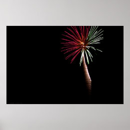 Rode en groene handpalm afdrukken poster