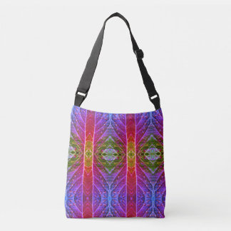 Rode en groene Ikat Crossbody Tas