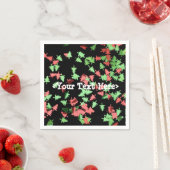 Rode en groene kerstbomen Pattern Napkins Servetten (Insitu)