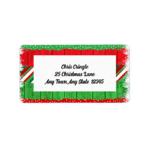 Rode en groene Kerstcollage