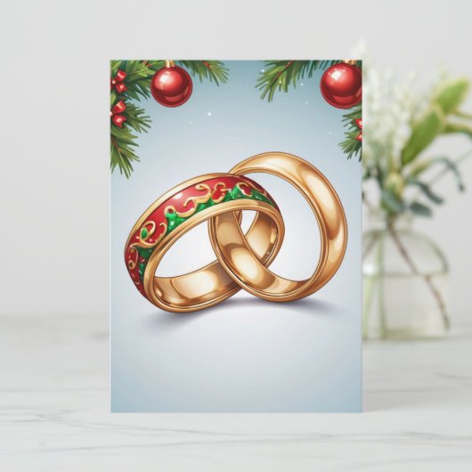 Rode en groene kerstdagen Bewaar de datumkaarten Kaart (Staand voorkant)