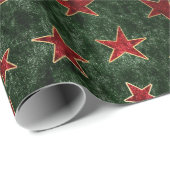  rode en groene kerstklappen cadeaupapier (Rol Hoek)