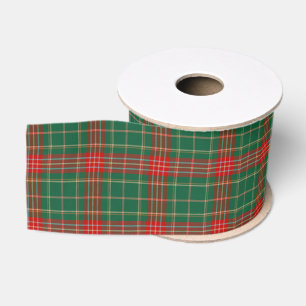 Rode en groene Kerstmis tartan geruit Grosgrain Lint