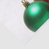 Rode en groene kerstversieringen tissuepapier (Detail)
