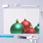 Rode en groene kerstversieringen tissuepapier (Craft)
